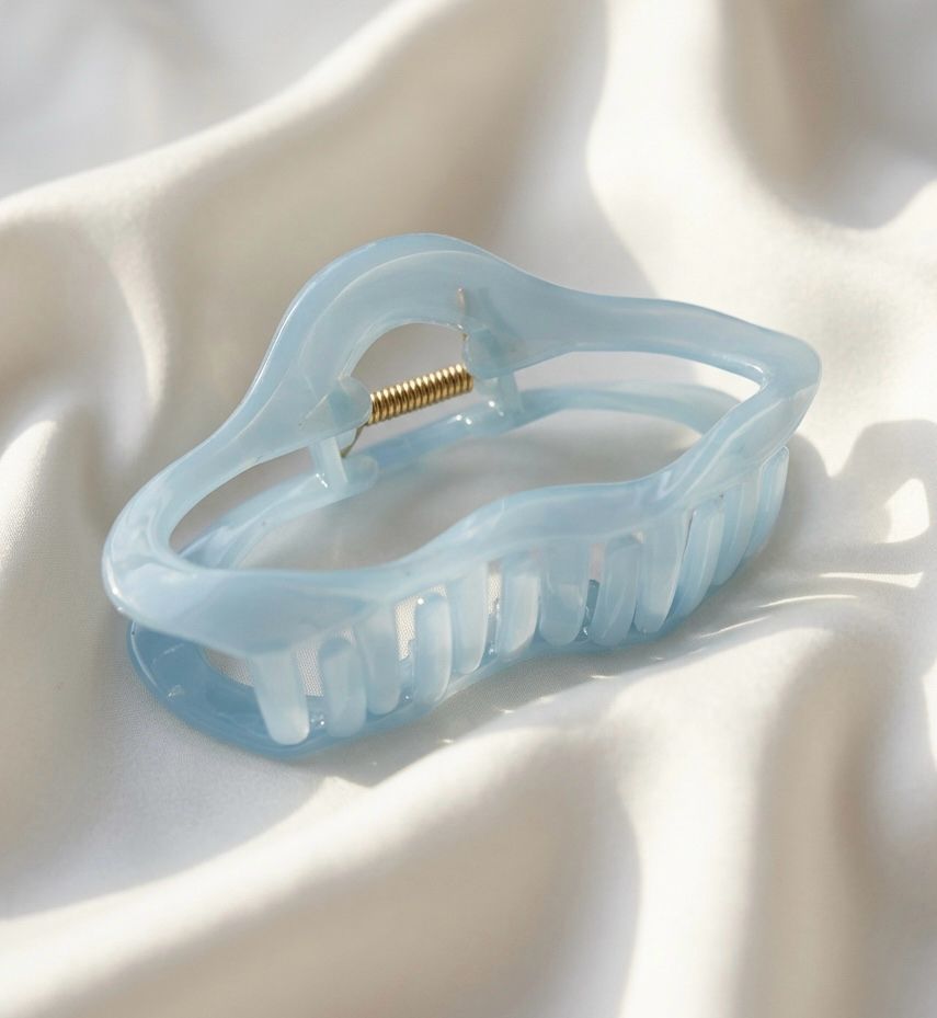 Candy Cloud Blue Claw Clip